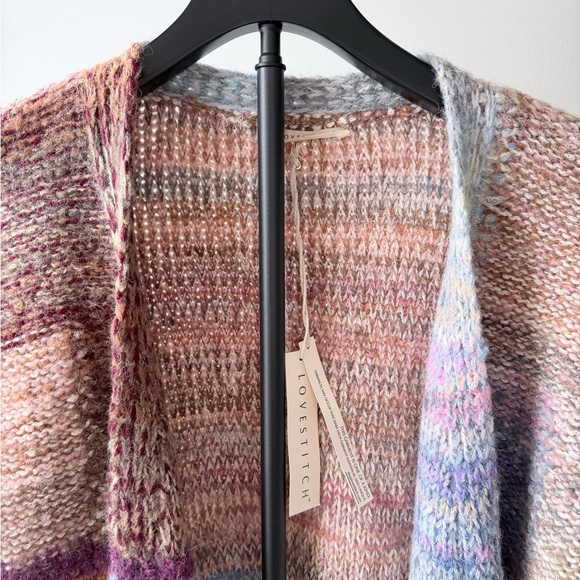 NWT Lovestitch Pastel Patchwork Cardigan Large - Picture 4 of 8